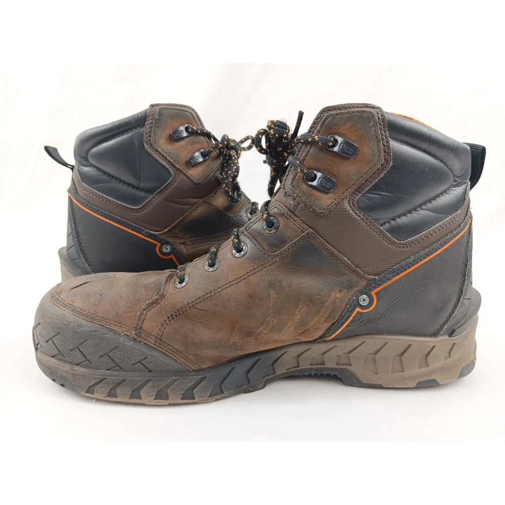 Timberland PRO Work Summit‎ Mens Brown Composite Toe Boots Size 13M A225Q A7859